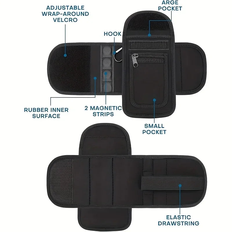 Magnetic Gym Bottle Bag | 40oz Holder + Phone Pocket