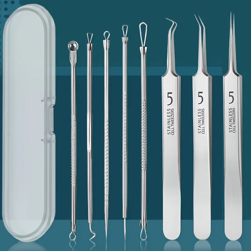 Blackhead Remover Kit – 8-Piece Stainless Steel